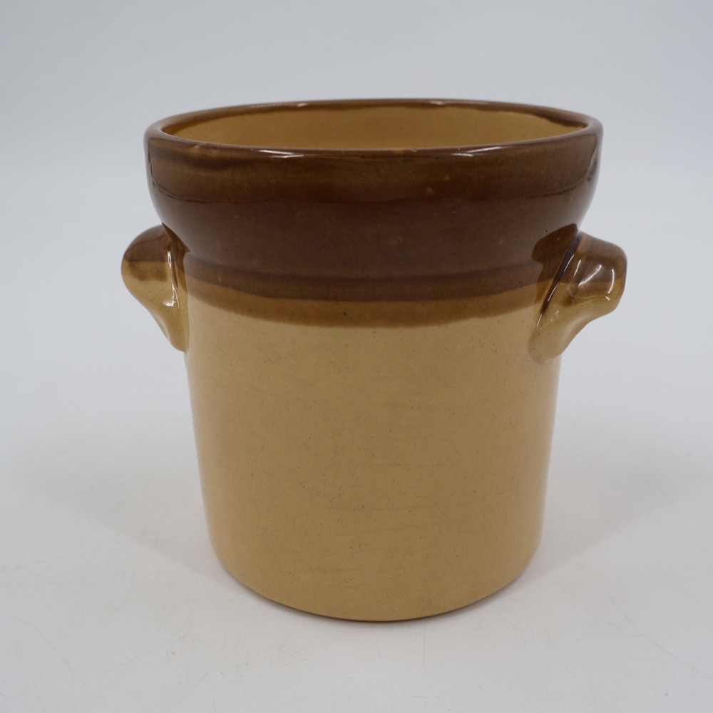 T.G. Green Granville Crock Vintage Made in England Brown Tan Farmhouse Stoneware